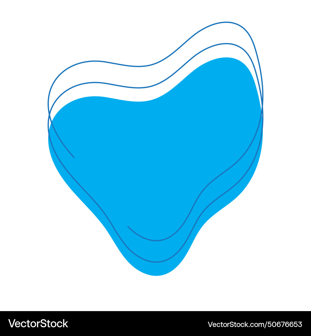 Blob icon with three bumps Blob icon with three bumps vector image