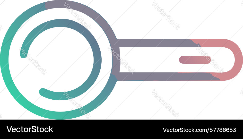 Clean circular search icon design generative ai vector image