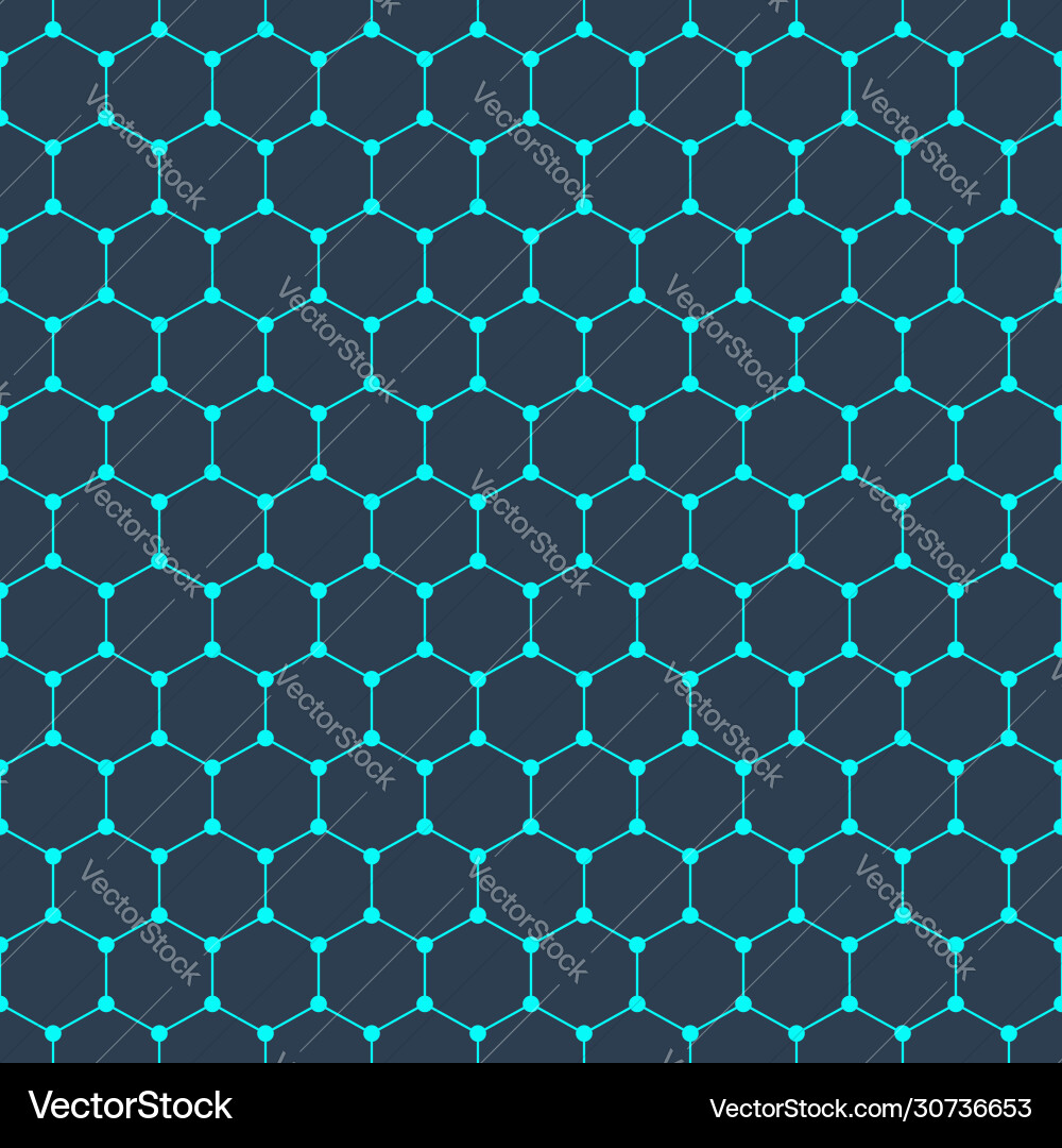 Molecular structure seamless pattern background Vector Image