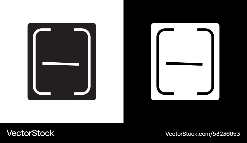 Scan button icon simple symbol Scan button icon simple symbol vector image