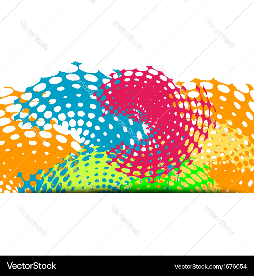 Background with halftone pattern Vector Image