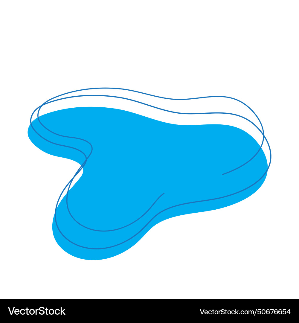 Blob icon with three bumps Blob icon with three bumps vector image