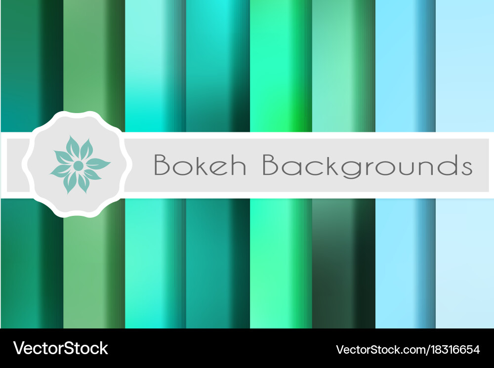 Bokeh Abstract Backgrounds Set vector image