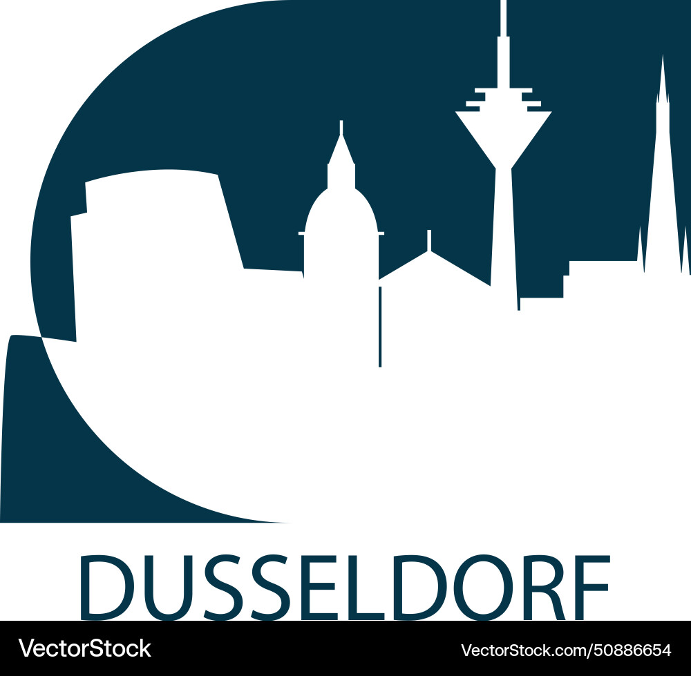 Dusseldorf logo Dusseldorf logo vector image