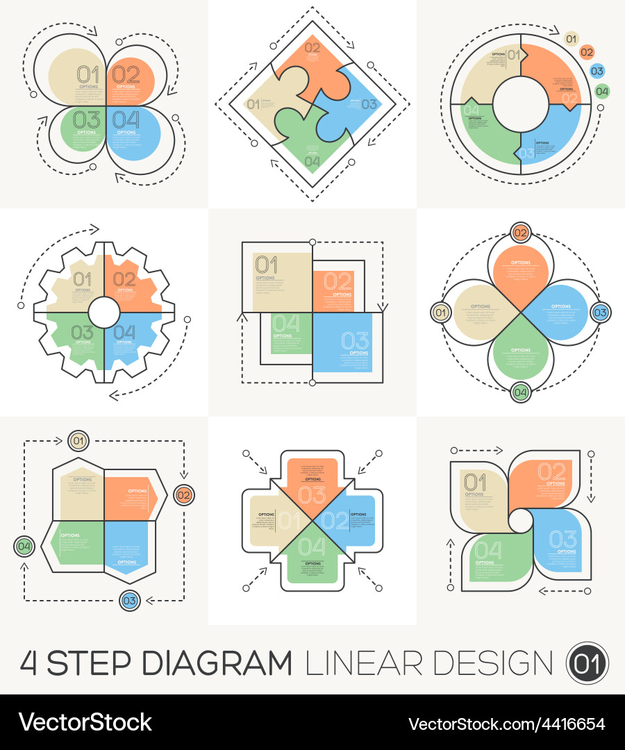 Gear & Circle Arrows - Linear Elements vector image
