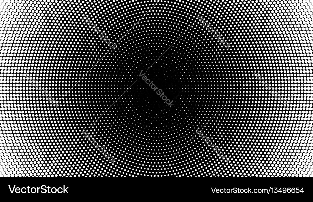 Halftone Spot Round Pattern vector image