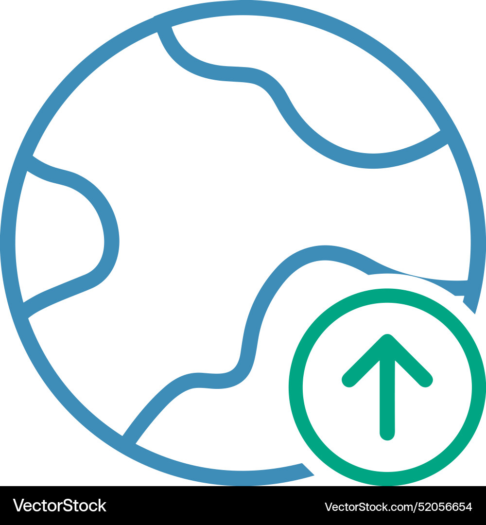 Upload outline icon symbol image Upload outline icon symbol image Vector Image