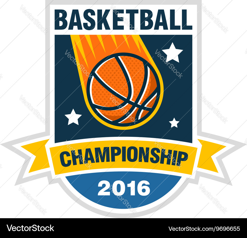 Basketball Comet Tournament Logo vector image