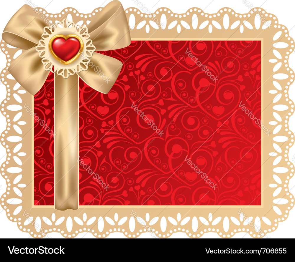 Romantic Valentine's Day Background Vector Image