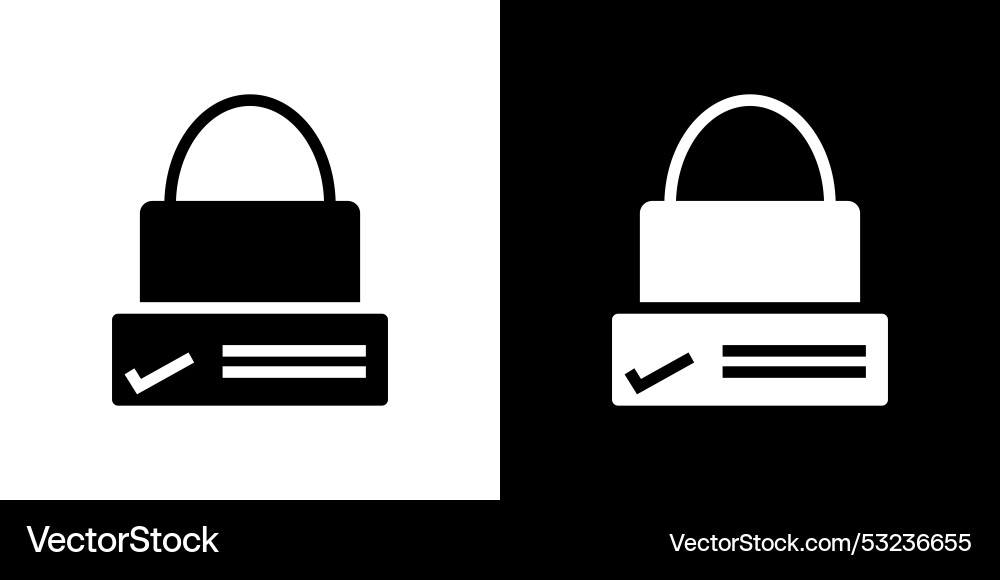 Secure checkout icon simple symbol Vector Image