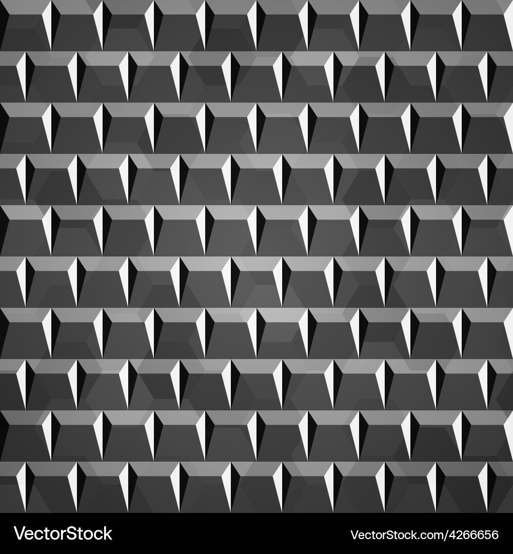 Abstract chrome seamless pattern vector image