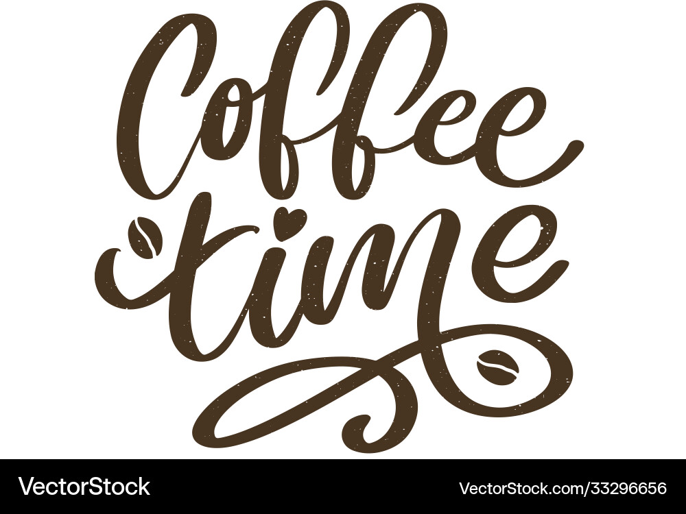 Kaffeezeit Hipster Vintage stilisierten Schriftzug Kaffeezeit Hipster Vintage stilisierten Schriftzug vektorbild