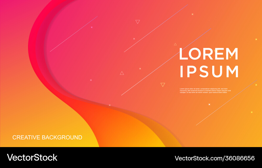 Minimal geometric background dynamic shapes Vector Image