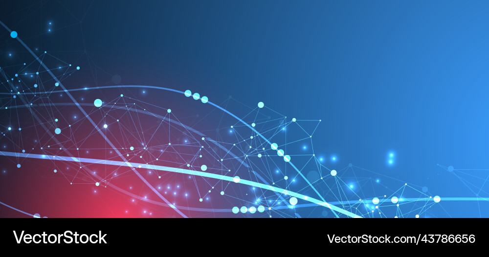 Template for science and technology presentation Template for science and technology presentation vector image