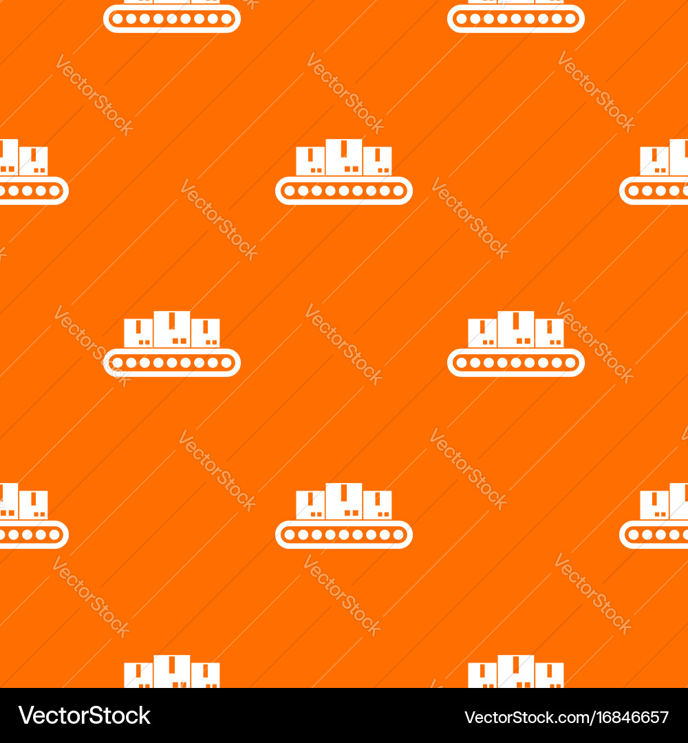 Belt conveyor with load pattern seamless vector image