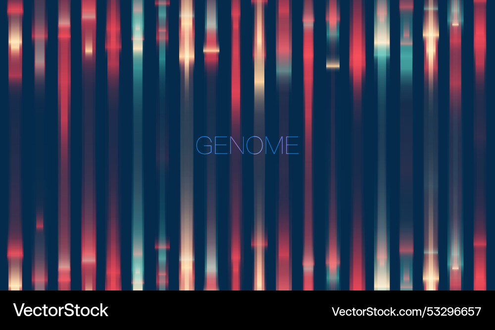 Big genomic data visualization Big genomic data visualization vector image