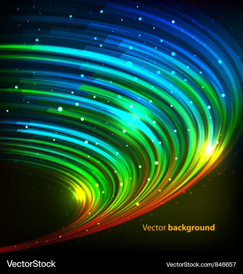 Dynamic Color Swirl Background vector image