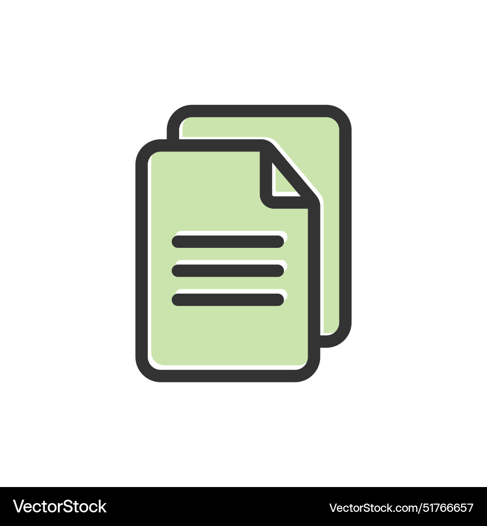 File document icon isolated File document icon isolated vector image