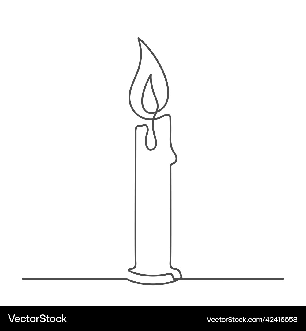 Candle one line