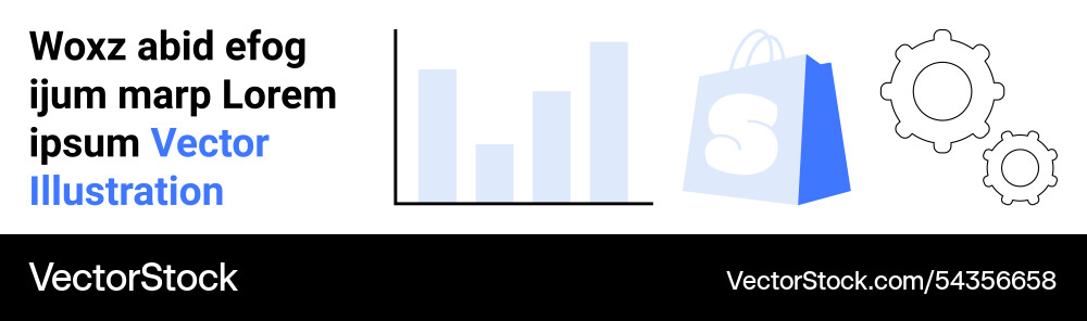E-commerce data analysis and integration concept Vector Image