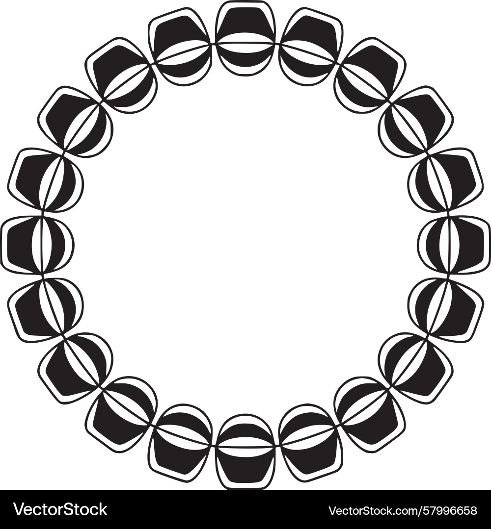 Interlocking Circles Pattern Vector Image