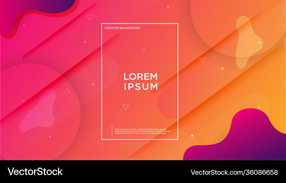 Minimal geometric background dynamic shapes Vector Image