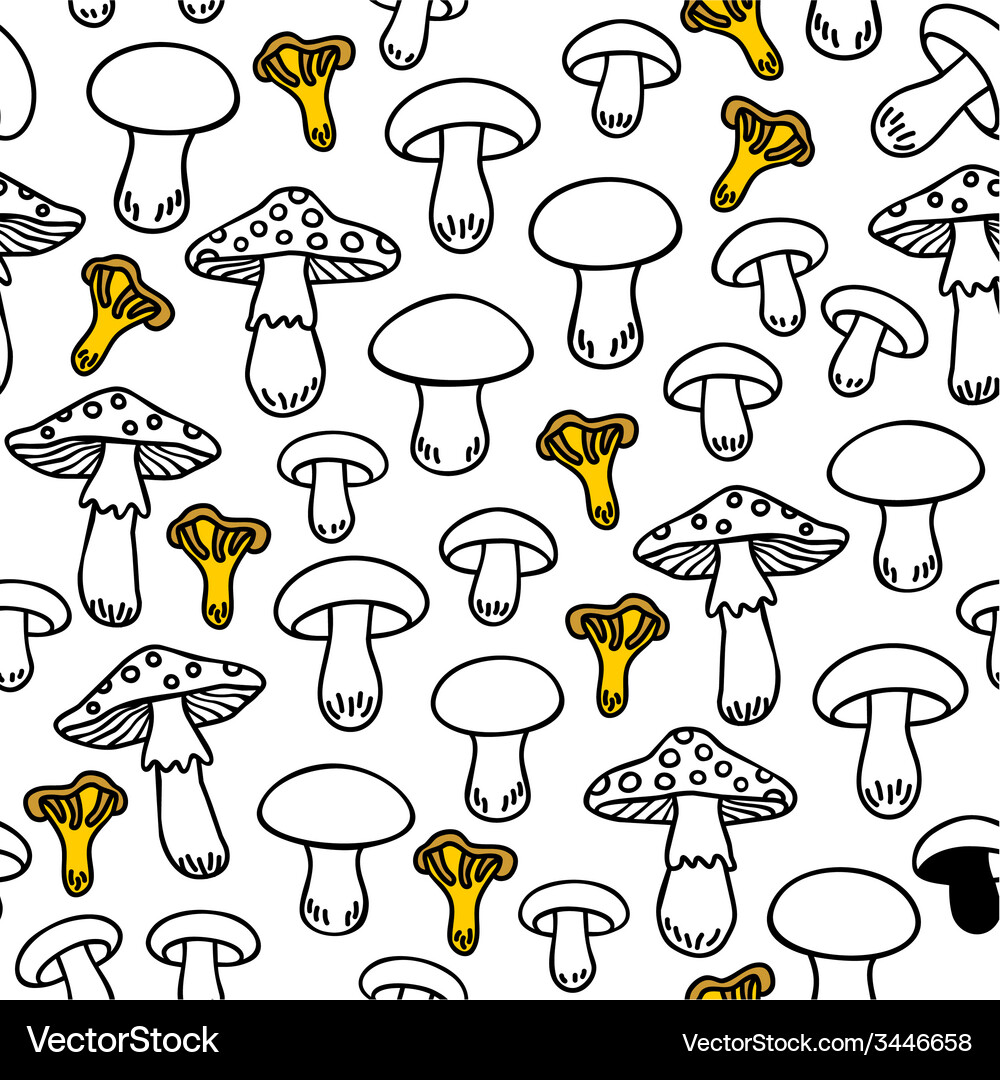 Mushroom pattern design Vector Image