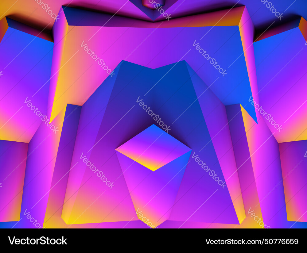 Abstract geometric background with colorful 3d Abstract geometric background with colorful 3d vector image