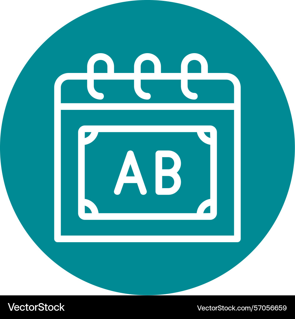 Classroom line circle style icon design Vector Image