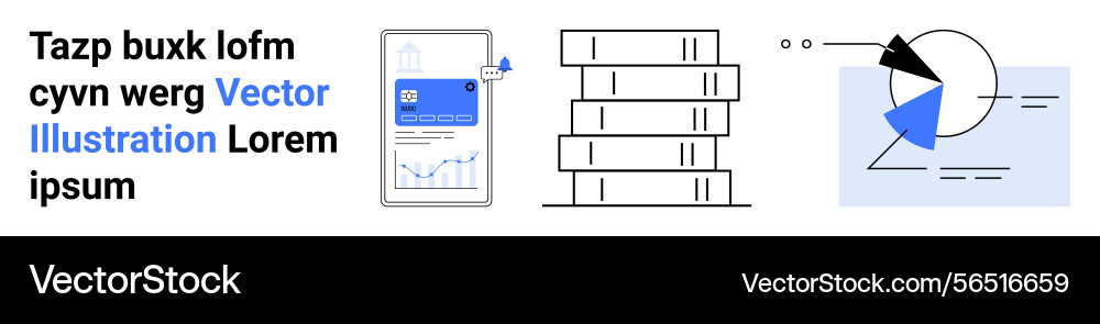 Data visualization with mobile app books Data visualization with mobile app books vector image