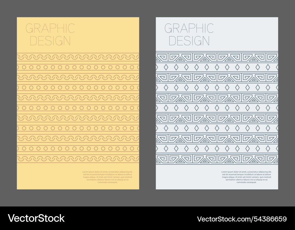 Design is patterned in an ethnic style a template Design is patterned in an ethnic style a template vector image