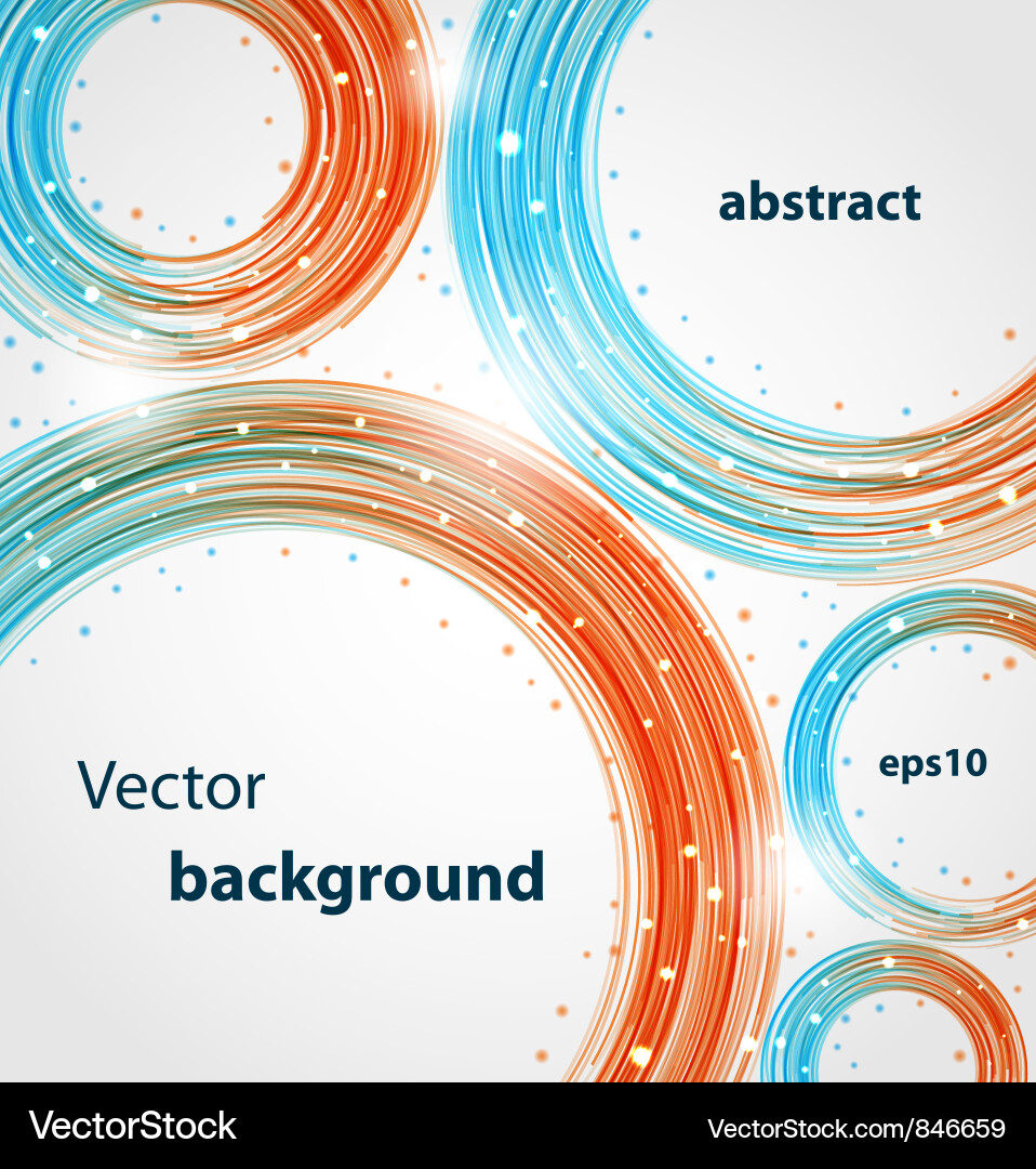 Dynamic Abstract Circles Vector Image