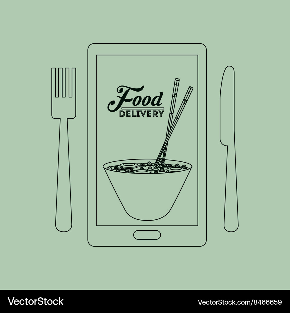 Food delivery design Vector Image