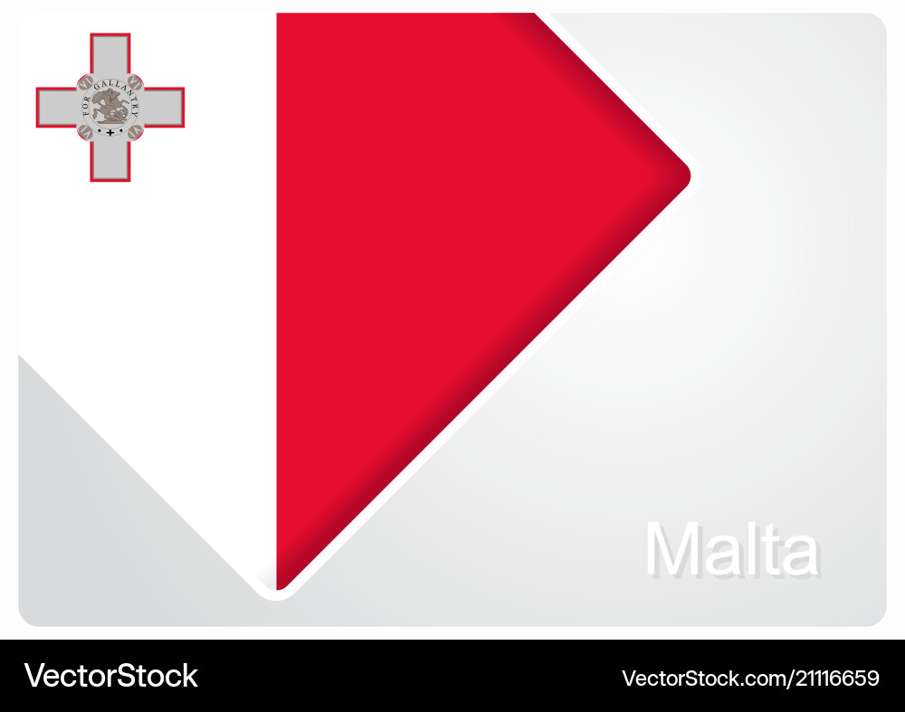 Maltese Flag Pattern vector image