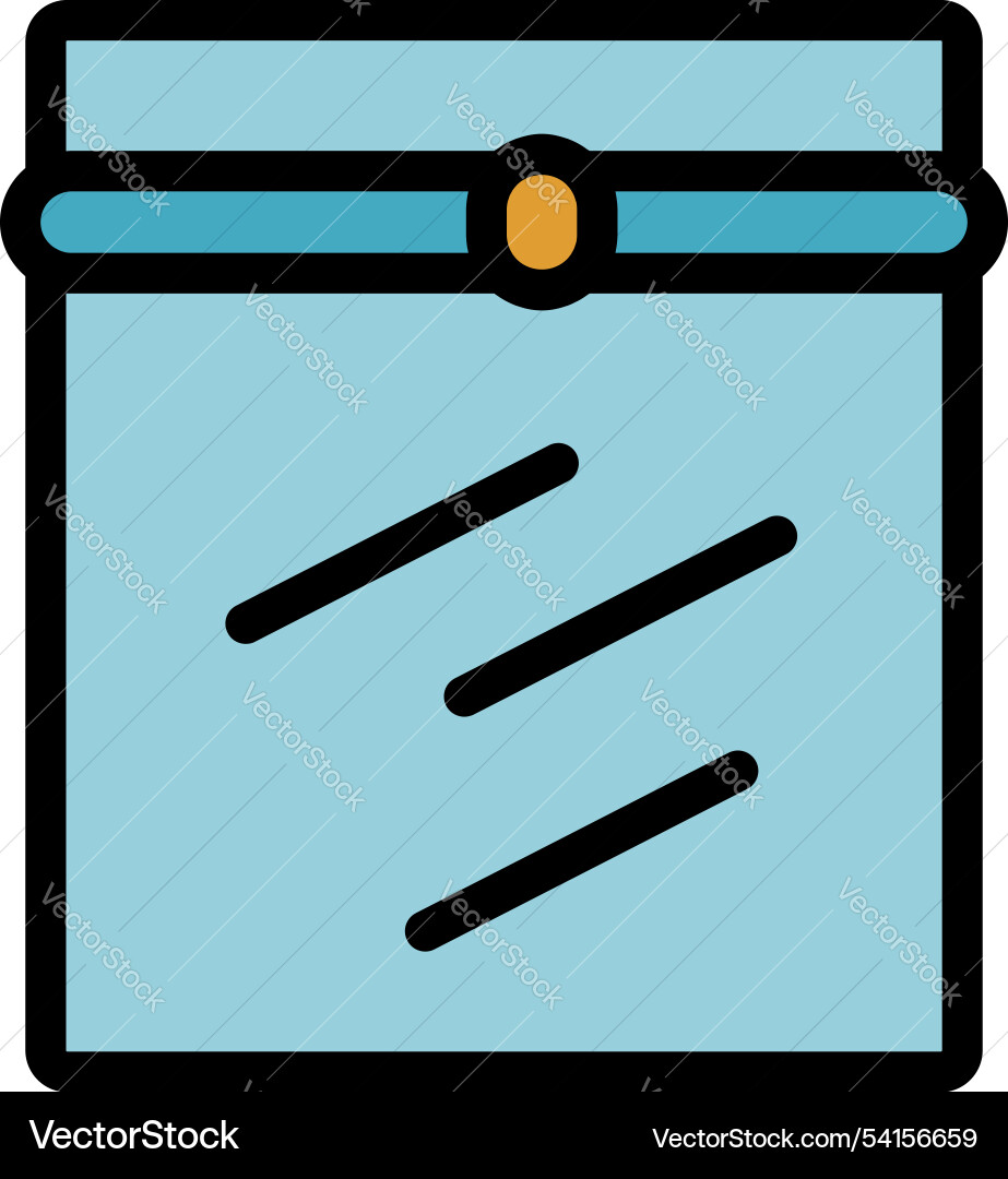 Simple icon of a closed envelope with seal Simple icon of a closed envelope with seal Vector Image