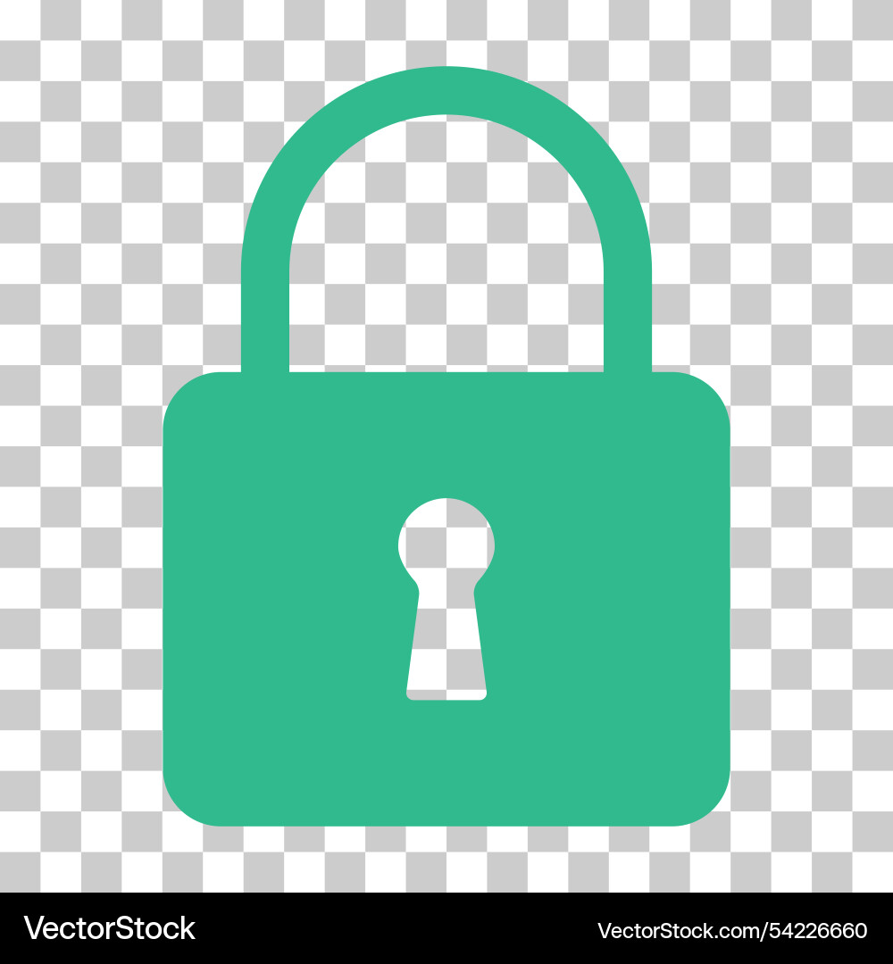 Lock classic design icon keyhole web button shape Lock classic design icon keyhole web button shape vector image