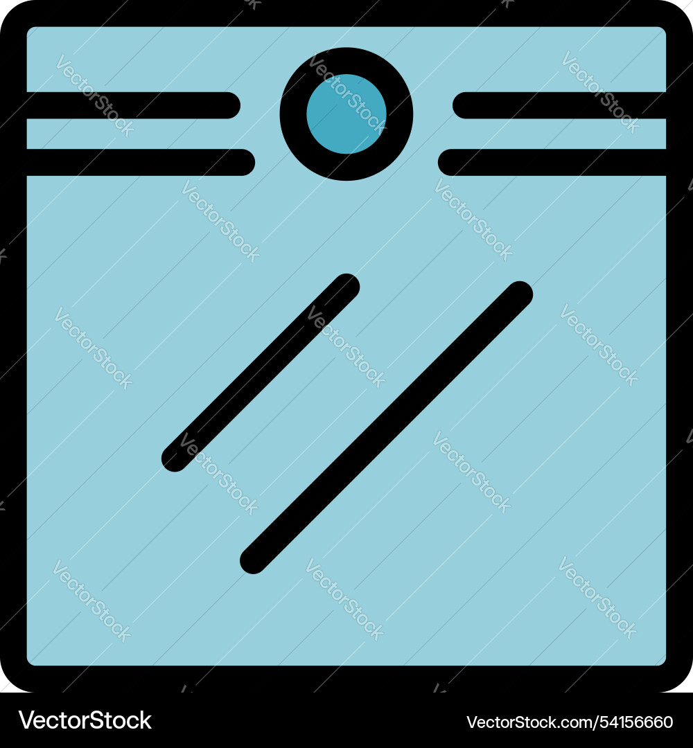 Modern window with horizontal lines representing Modern window with horizontal lines representing vector image