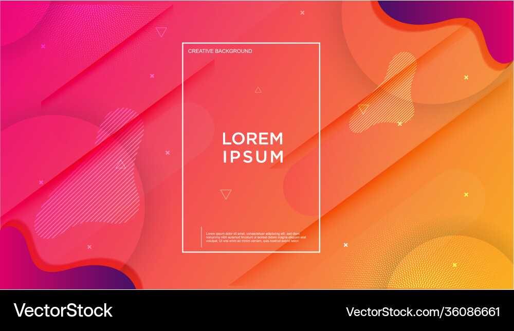 Dynamic Geometric Background - Abstract Shapes vector image