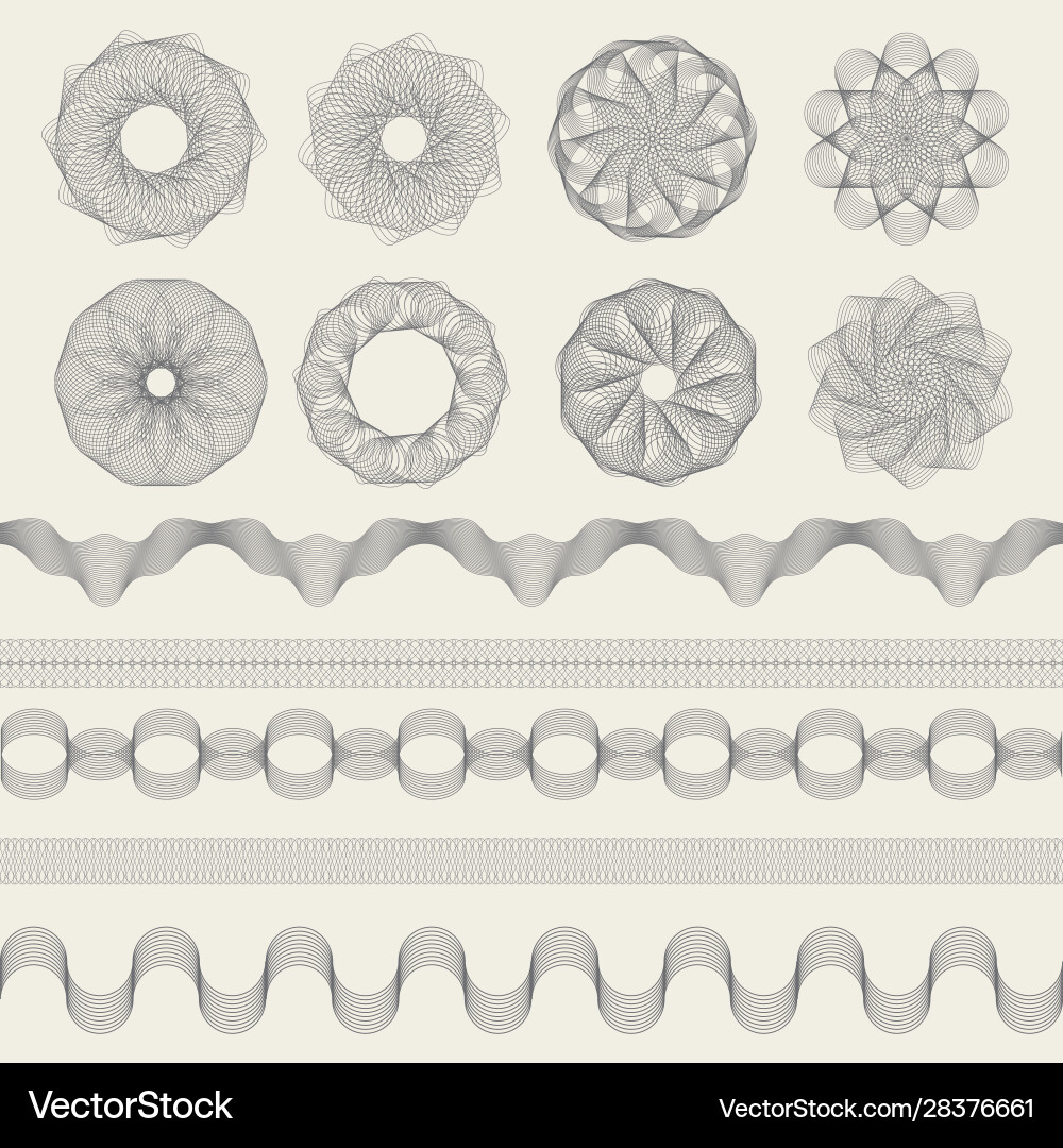 Elegant Wave Patterns vector image