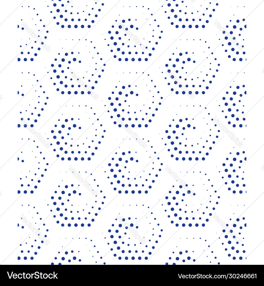 Subtle pattern with dotted hexagons Vector Image