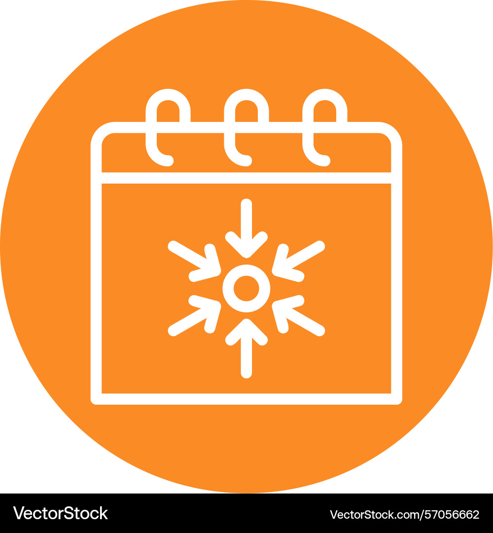 Compact line circle style icon design vector image
