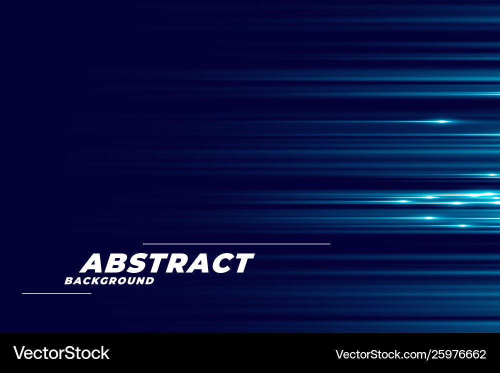 Dynamic Blue Speed Lines Background Vector Image