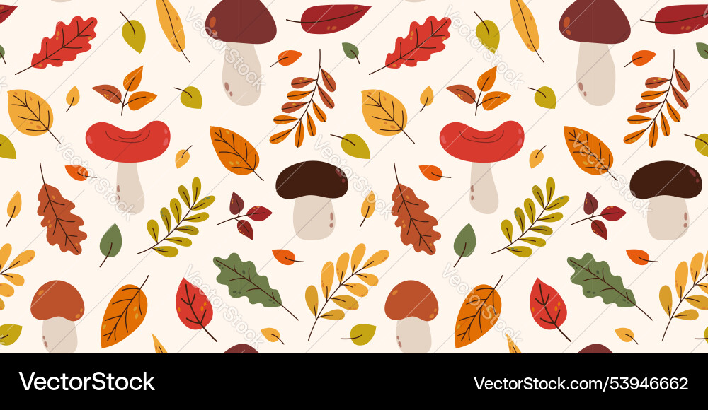 Multicolored seamless pattern with autumn abstract Multicolored seamless pattern with autumn abstract vector image