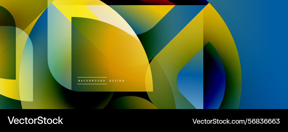 Abstract colorful shapes overlap creating dynamic Abstract colorful shapes overlap creating dynamic vector image