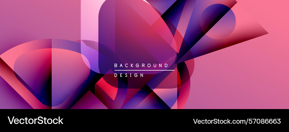 Abstract geometric shapes overlap creating Abstract geometric shapes overlap creating Vector Image