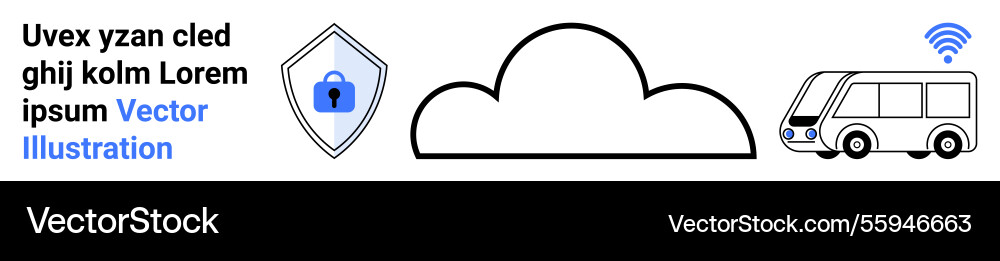 Cloudbasierte Datensicherheit mit iot-connected smart vektorbild