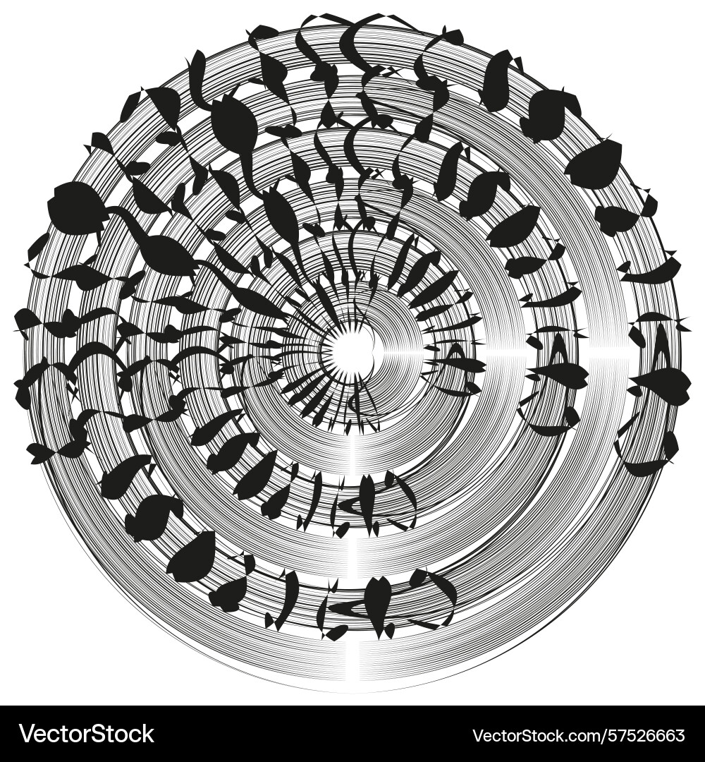 Complex spherical structure circular orbital Complex spherical structure circular orbital Vector Image
