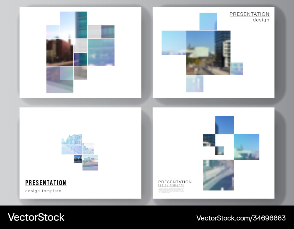 Modern Presentation Slides Layout vector image