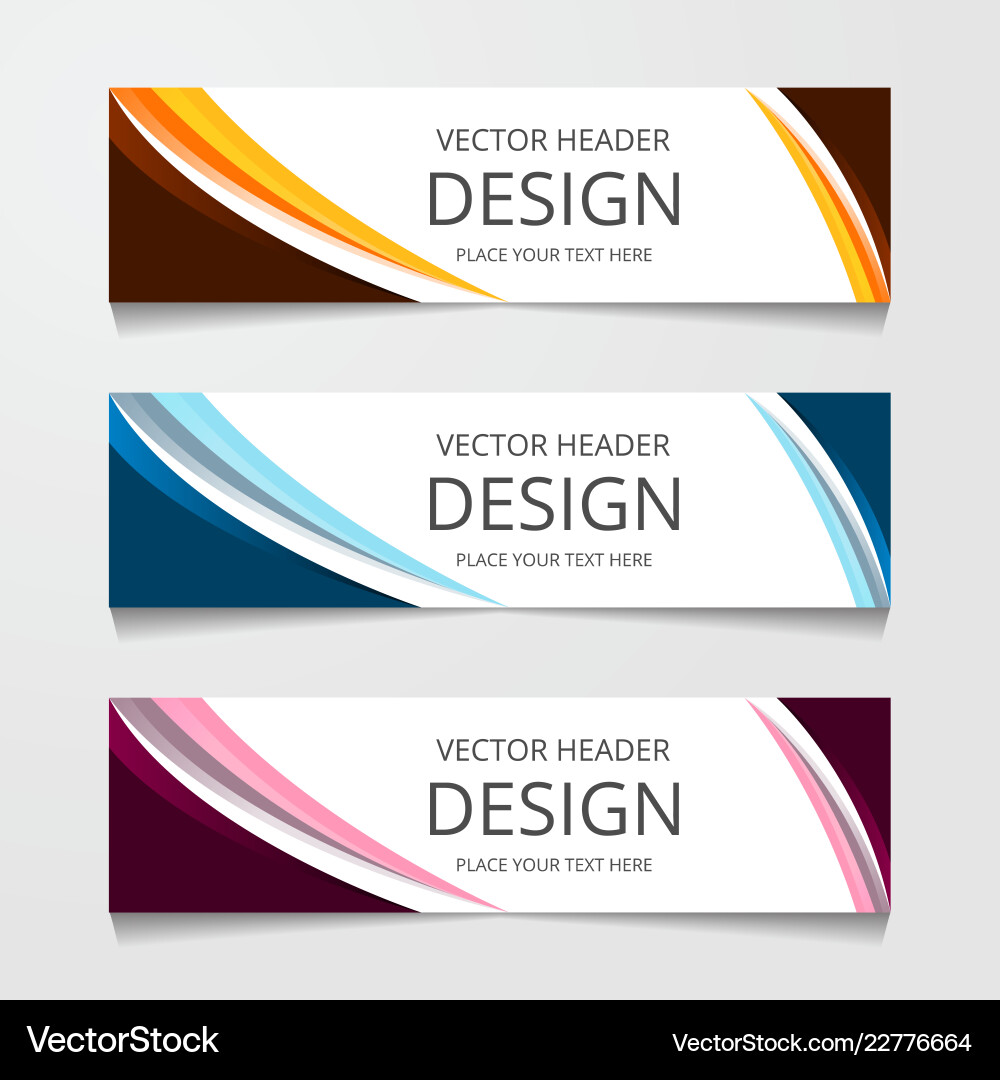 Abstract web banner design background or header Vector Image