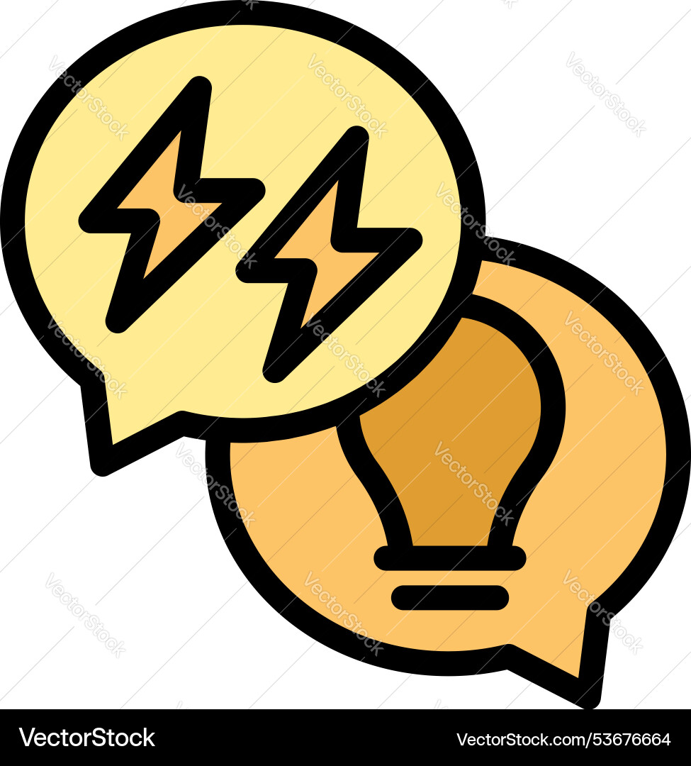 Brainstorming session generating new ideas Brainstorming session generating new ideas vector image
